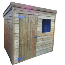 MCD Eco Pent Wooden Shed 8ft x 6ft