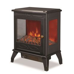 De Vielle Premium 3D Electric Stove Black 1800W