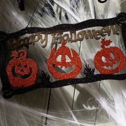 Hanging Happy Halloween Sign