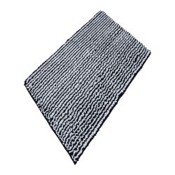 Chenille Two Toned Deep Blue Bath Mat