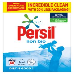 Persil Powder 60 Washes Non Bio 3.24Kg