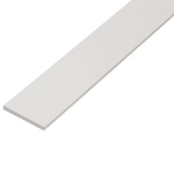 Flat Bar Pvc White