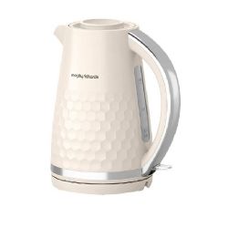 Morphy Richards Hive Patterned Plastic Jug Kettle Cream