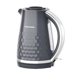 Morphy Richards Hive Patterned Plastic Jug Kettle Grey