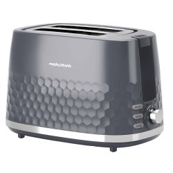 Morphy Richards Hive Patterned Plastic Toaster Grey