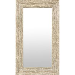Rectangular Washed Wood Mirror 30cm x 60cm