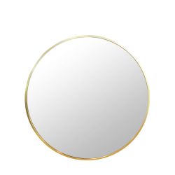 Brass Round Mirror 50cm