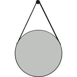 Tema Riviera Framed Circular Mirror Black