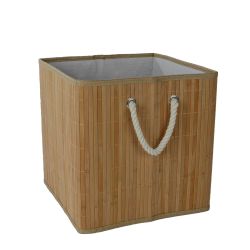 Foldable Natural Bamboo Storage Basket