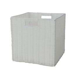 Foldable White Storage Basket