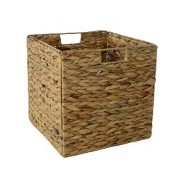 Foldable Natural Water Hyacinth Storage Basket