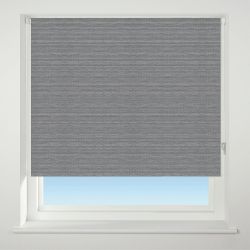90Cm Textured Stripes Charcoal Blackout Roller Blind