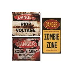 Zombie Danger Warning Sticker