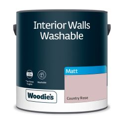 Woodie's Washable Matt Country Rose 2.5Ltr