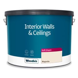 Woodie's Vinyl Soft Sheen Magnolia 10Ltr