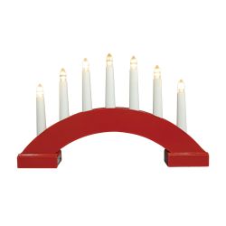 Wooden Candle Bridge With Warm White LED Lights