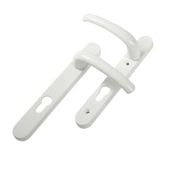 Yale Essentials Short Backplate Door Handle - White