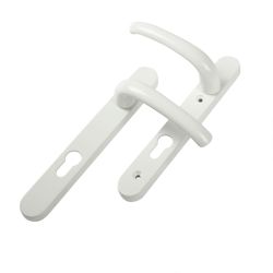 Yale Essentials Short Backplate Door Handle - White