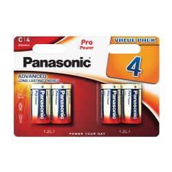 Panasonic Alkaline C Battery - 4 Pack