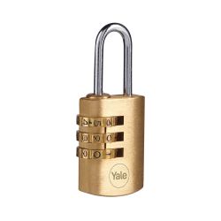 Yale Brass Combination Padlock 22mm