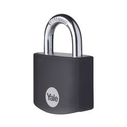Yale 38mm Aluminium Padlock - Black