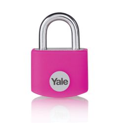 Yale 32mm Aluminium Padlock - Pink