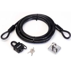 Master Lock 4.5m Long Cable with Padlock