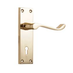 Basta Victorian Door Handle - Brass