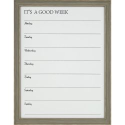 Weekly Planner Whiteboard 40cm x 50cm - Grey