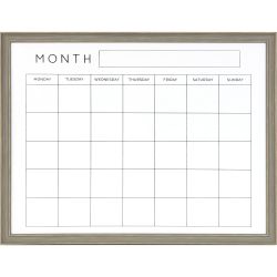 Monthly Planner Whiteboard 45cm x 60cm - Grey