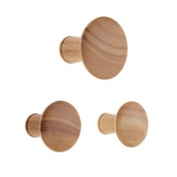 Wood Dots Hangers Set - Oak Effect