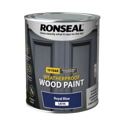 Ronseal 10Yr Weatherproof Royal Blue Satin 750Ml