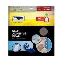 Self Adhesive Foam 15M Brown