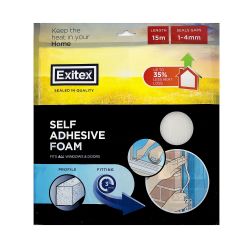 Self Adhesive Foam 15M White