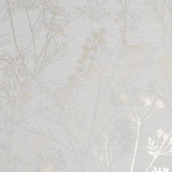 Hedgerow Grey Pale Gold Wallpaper
