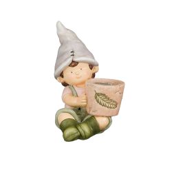 Child with Pot Garden Ornament