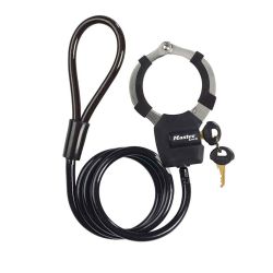 Master Lock 1M Cable W/Streetcuff - Colour Assorted