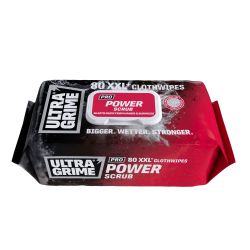Ultragrime Pro Power Scrub Xxl+ Clothwipes 80 Pack