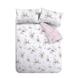 Songbird Double Duvet Set Pink