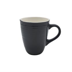 Embossed Lines Mug Charcoal