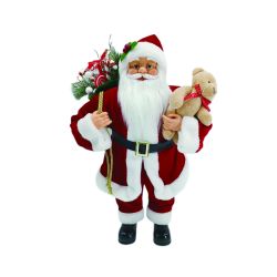 Standing Santa and Teddy 60cm