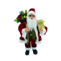 Standing Santa with Present 60cm