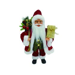 Standing Santa with Present 40cm