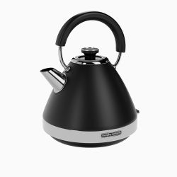 Morphy Richards Venture Metal Pyramid Kettle Stainless Black
