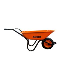 Heavy Duty Wheelbarrow Orange 90L