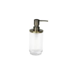 Gold & Glass Soap Dispenser