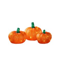 Pumpkins with LED Lights