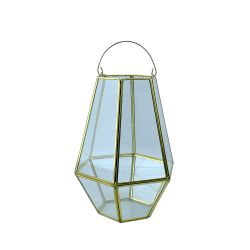 Metal Candle Holder With Glass