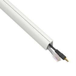 D-Line 2M Length Trunking 22X22 1/4 Round - White