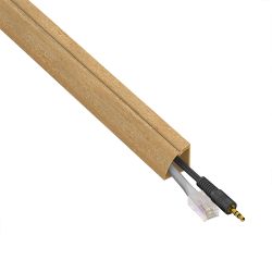 D-Line 2M Trunking 22X22 1/4 Round-Wood Effect